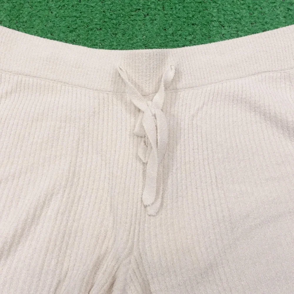 New! Barefoot Dreams Ribbed Shorts Womens Size S Beige Cozy‎ chic Ultra Lite